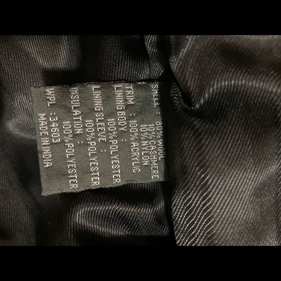 Black Wool Coat - Picture 4 of 10